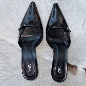 Zara kitten heel mules